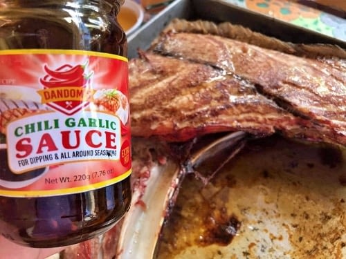 Gensan and Chili Garlic Sauce Dandom's Chili Garlic Sauce with Baked Tuna from Gensan