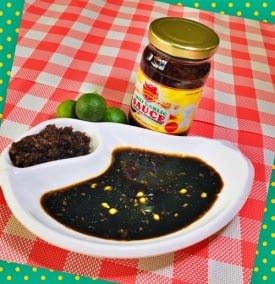 Gensan and Chili Garlic Sauce Dandom's Chili Garlic Sauce with Kalamansi and Toyo